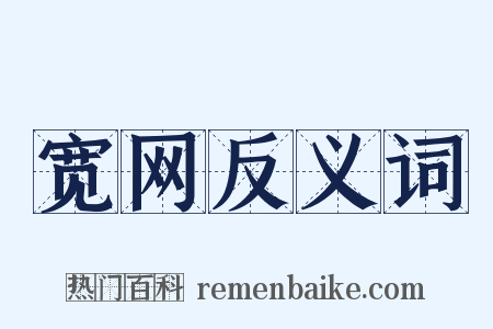 宽网反义词是什么意思的图片